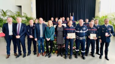 Les pompiers du Bassin d'Arcachon médaillés de l'Assemblée Nationale