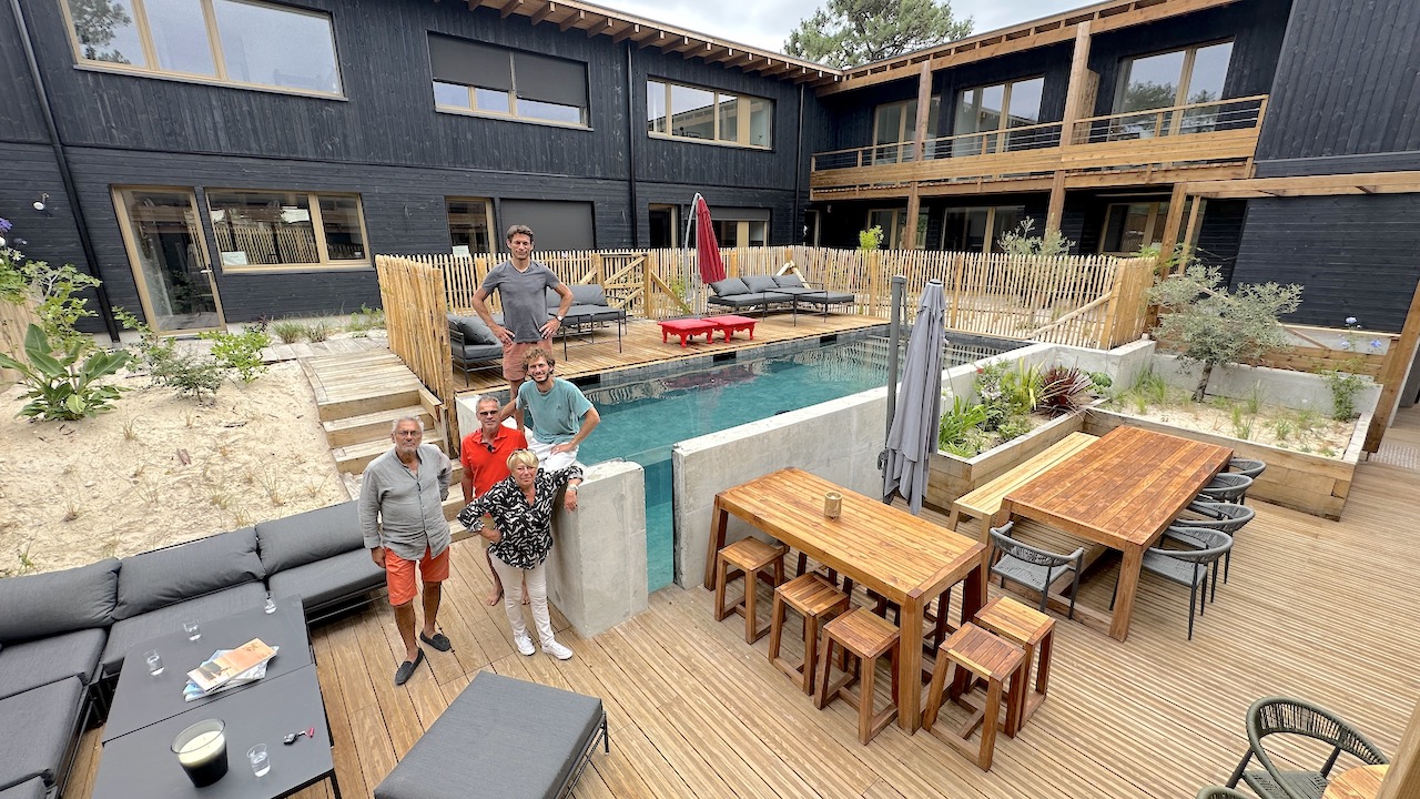 Terrasse de la résidence hôtelière : Kaze Océan