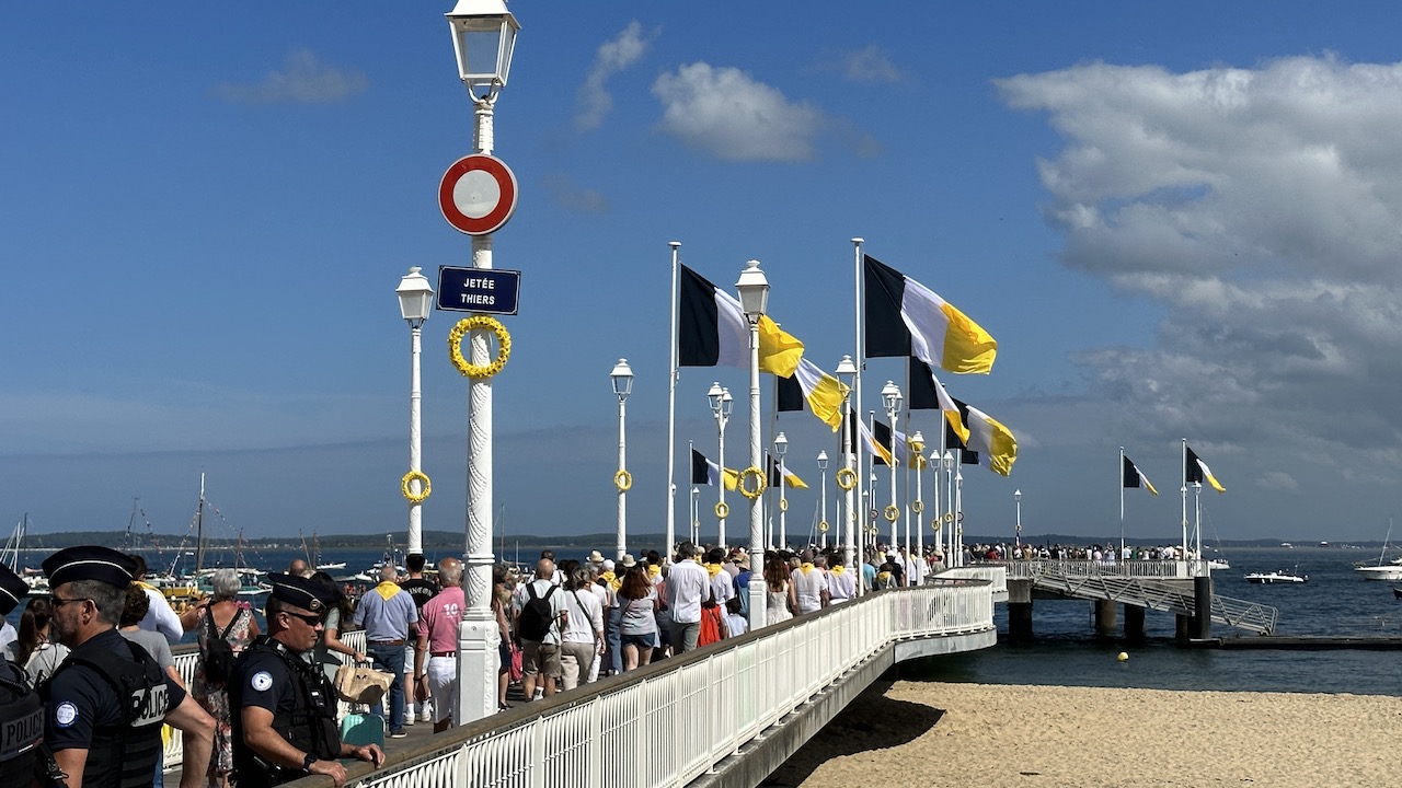 jetée thiers lors des fêtes de la mer d'arcachon