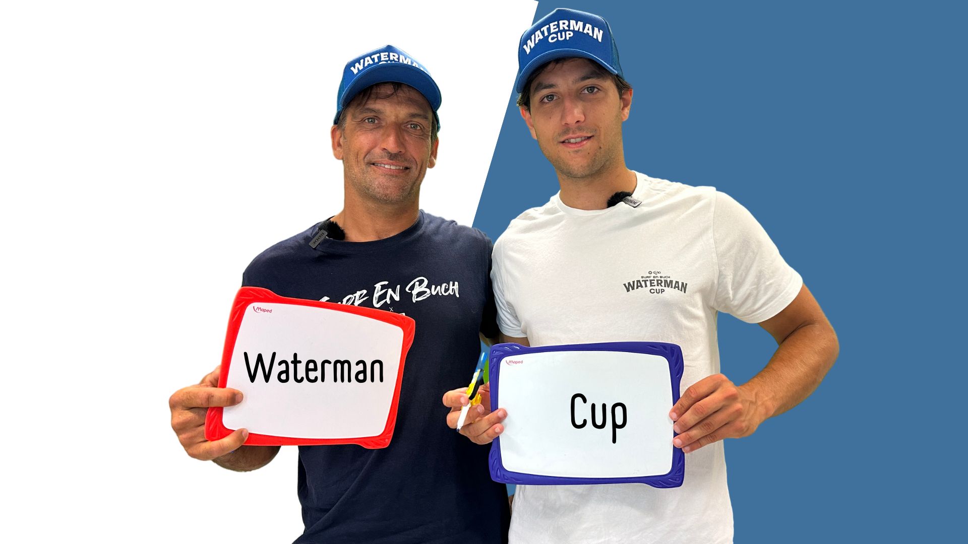 clément et paulo organisateurs de la waterman cup