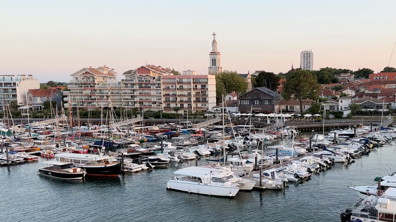 port d'arcachon - vue de haut