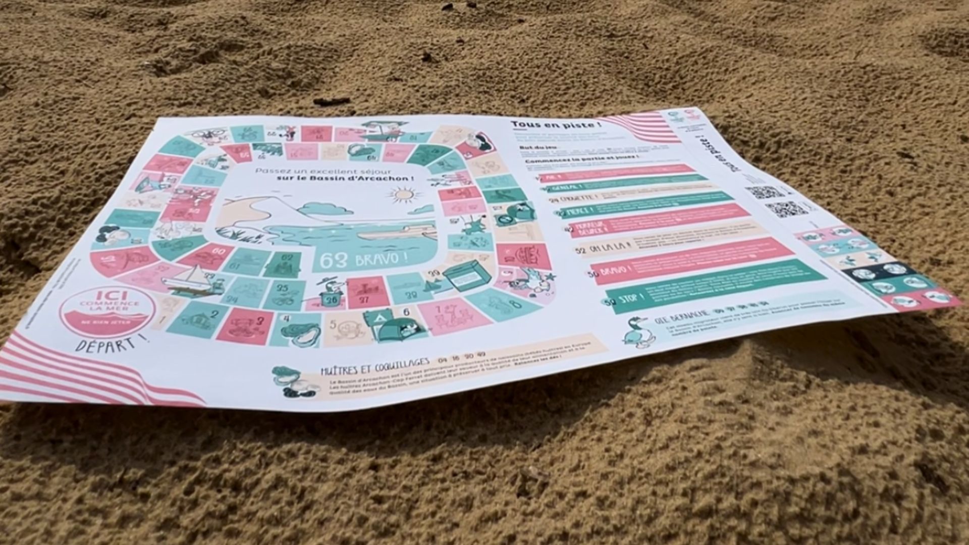 Jeu de l'Oie - SIBA ( le jeu de l'oie sur le sable)