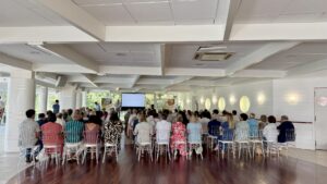 Photo prise dans me Tir au Vol lors d'une soirée caritative de l'Association Au Moulleau pour la protection de l'Enfance