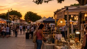 image d'illustration d'un marché nocturne