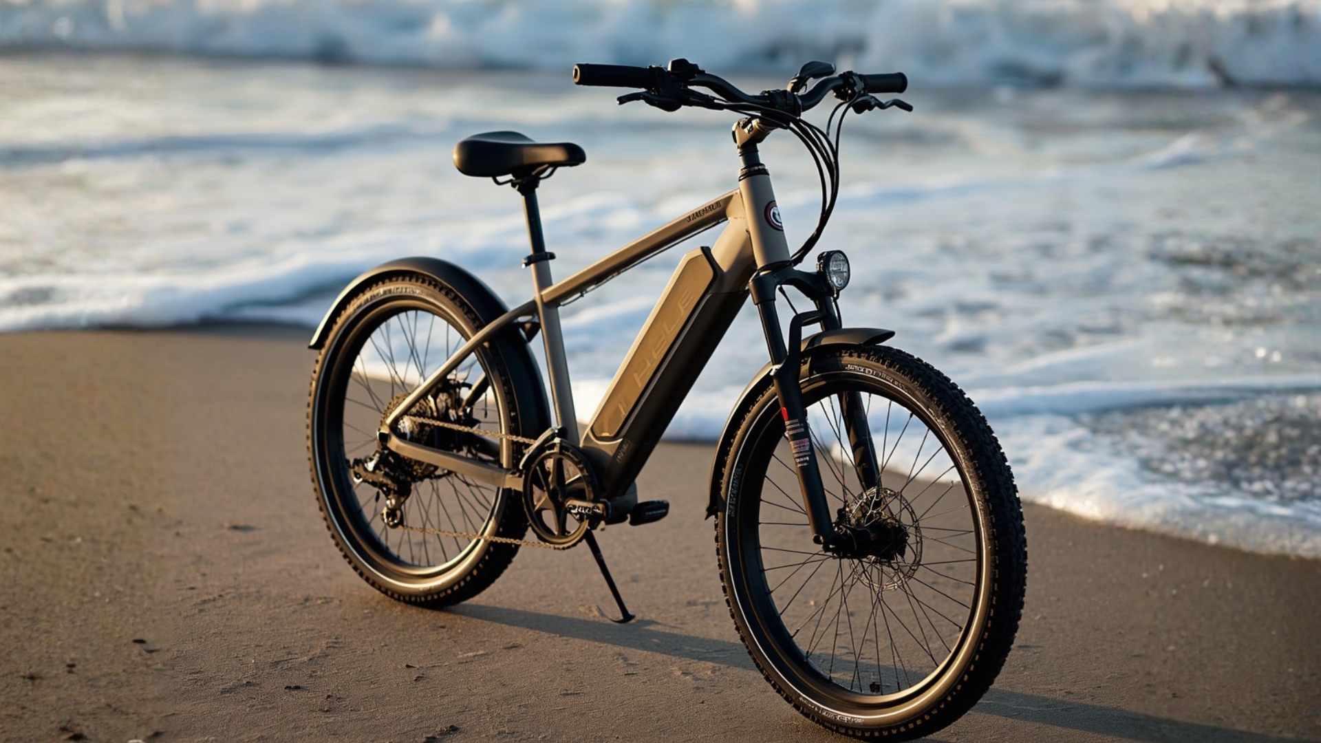 vélo électrique sur une plage