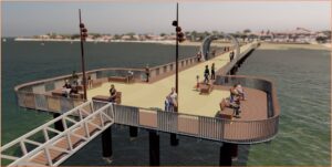 image 3D jetée d'andernos