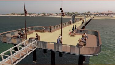 image 3D jetée d'andernos